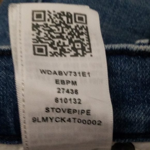 Vintage True Religion Jeans 33 Stovepipe Medium/Dark Wash Sand Blasted Raw Hem - Picture 5 of 14